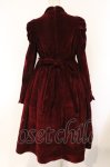 画像4: axes femme kawaii / クラシカルベロアワンピース  ワイン O-26-04-13-023-AX-OP-IG-OS (4)