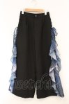 画像1: axes femme POETIQUE / 揺蕩う海月ラッフルワイドパンツ M ブラック O-26-04-13-025-AX-PA-IG-OS (1)