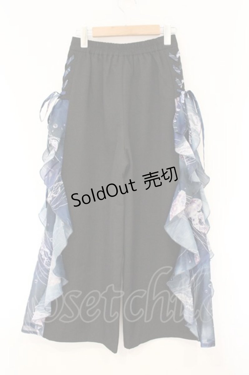 画像3: axes femme POETIQUE / 揺蕩う海月ラッフルワイドパンツ M ブラック O-26-04-13-025-AX-PA-IG-OS (3)