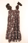 画像1: axes femme / トゥシューズ柄リボン付ワンピース F ブラウン O-26-04-13-026-AX-OP-IG-OS (1)