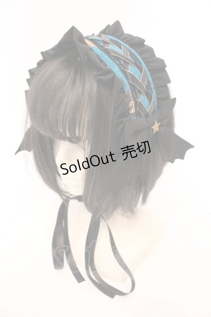 画像1: metamorphose / まいごの子猫と魔法のランタンヘッドドレス  エメラルド O-26-04-13-004-ME-AC-IG-OS (1)