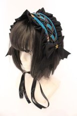 画像1: metamorphose / まいごの子猫と魔法のランタンヘッドドレス  エメラルド O-26-04-13-004-ME-AC-IG-OS (1)
