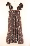 画像3: axes femme / トゥシューズ柄リボン付ワンピース F ブラウン O-26-04-13-026-AX-OP-IG-OS (3)