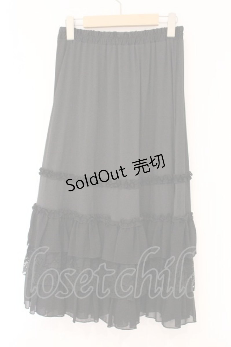 画像3: axes femme NOSTALGIE / フリルロングペチコート  クロ O-26-04-13-041-AX-SK-IG-OS (3)