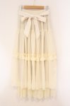 画像1: axes femme / 裾レースティアードスカート F アイボリー O-26-04-13-044-AX-SK-IG-OS (1)