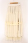 画像3: axes femme / 裾レースティアードスカート F アイボリー O-26-04-13-044-AX-SK-IG-OS (3)