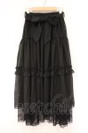 画像1: axes femme / 裾レースティアードスカート F クロ O-26-04-13-046-AX-SK-IG-OS (1)