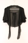 画像1: Triple fortune / ショール風ボレロ  ブラック O-26-04-13-047-EL-TO-IG-OS (1)