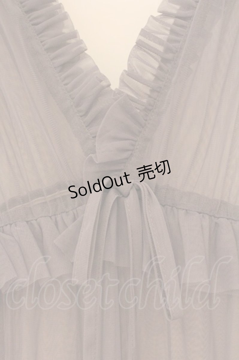画像2: axes femme / レイヤード用チュールワンピース  グレー O-26-04-13-051-AX-OP-IG-OS (2)