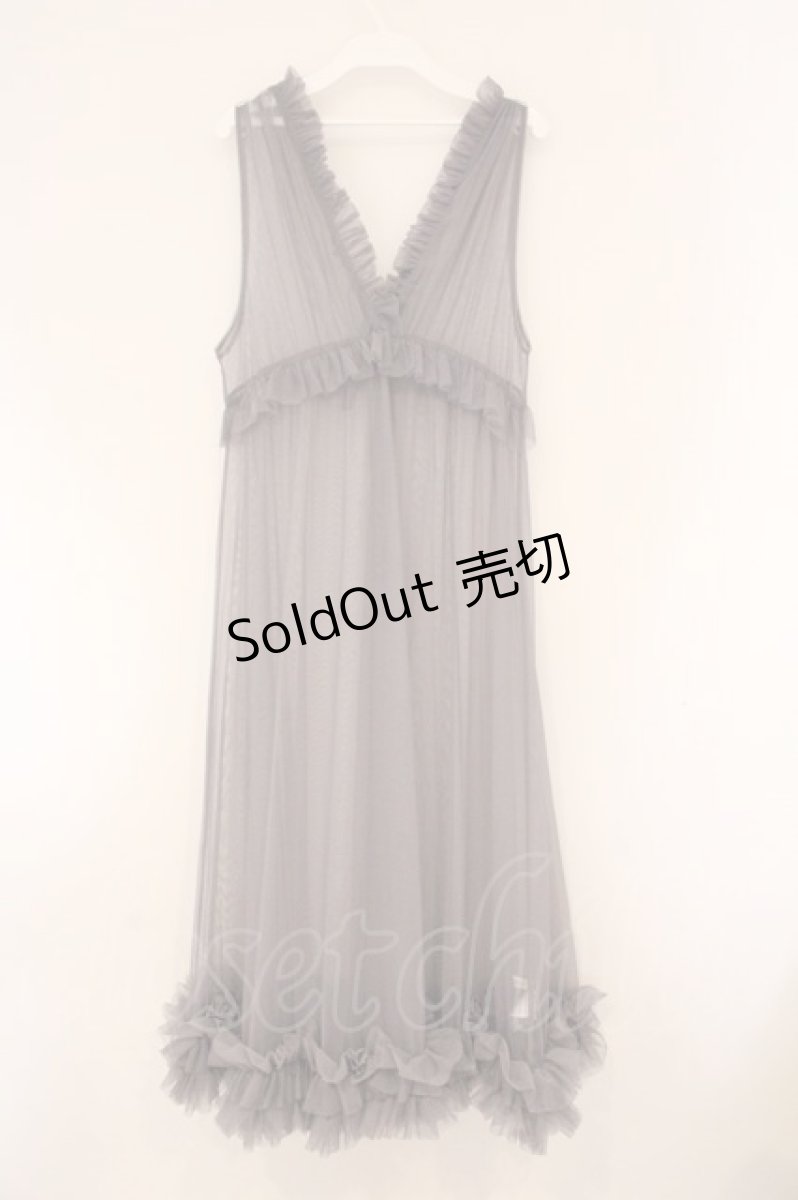 画像3: axes femme / レイヤード用チュールワンピース  グレー O-26-04-13-051-AX-OP-IG-OS (3)