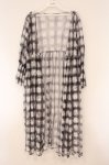 画像1: axes femme / チェック柄レースロングカーディガン  シロ×クロ O-26-04-13-052-AX-TO-IG-OS (1)
