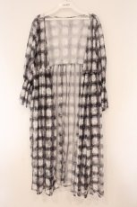画像1: axes femme / チェック柄レースロングカーディガン  シロ×クロ O-26-04-13-052-AX-TO-IG-OS (1)