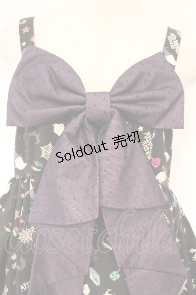 画像2: metamorphose / Sweet Spooky Night ベビードールジャンパースカート サイズ1 クロ O-26-04-13-006-ME-OP-IG-OS (2)