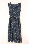 画像1: axes femme / ヌーベルジュイ柄ワンピース  ネイビー O-26-04-13-062-AX-OP-IG-OS (1)