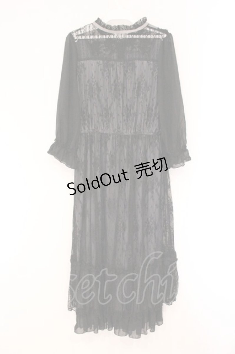 画像3: axes femme / 総レースワンピース M クロ O-26-04-13-073-AX-OP-IG-OS (3)