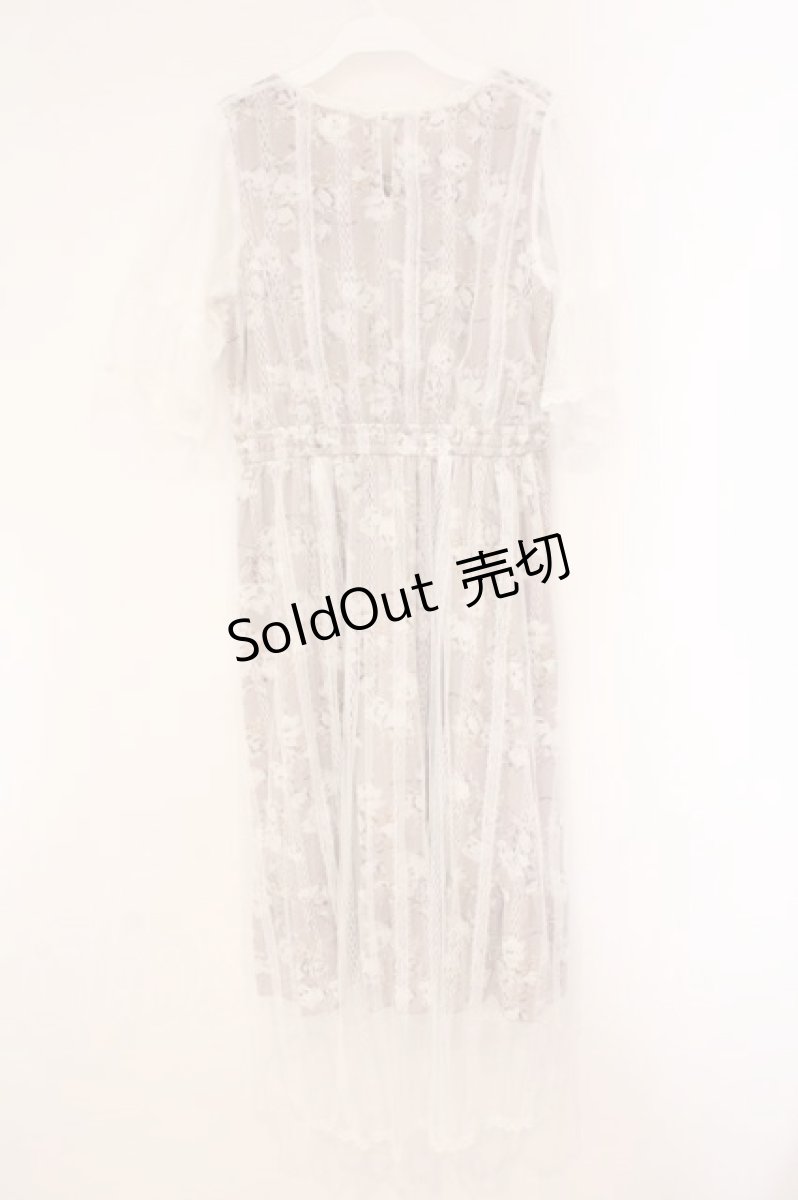 画像4: axes femme / 重ね着風ワンピース M ピンク×シロ O-26-04-13-074-AX-OP-IG-OS (4)