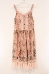 画像1: axes femme / 蝶×薔薇ワンピース  ピンク O-26-04-13-075-AX-OP-IG-OS (1)