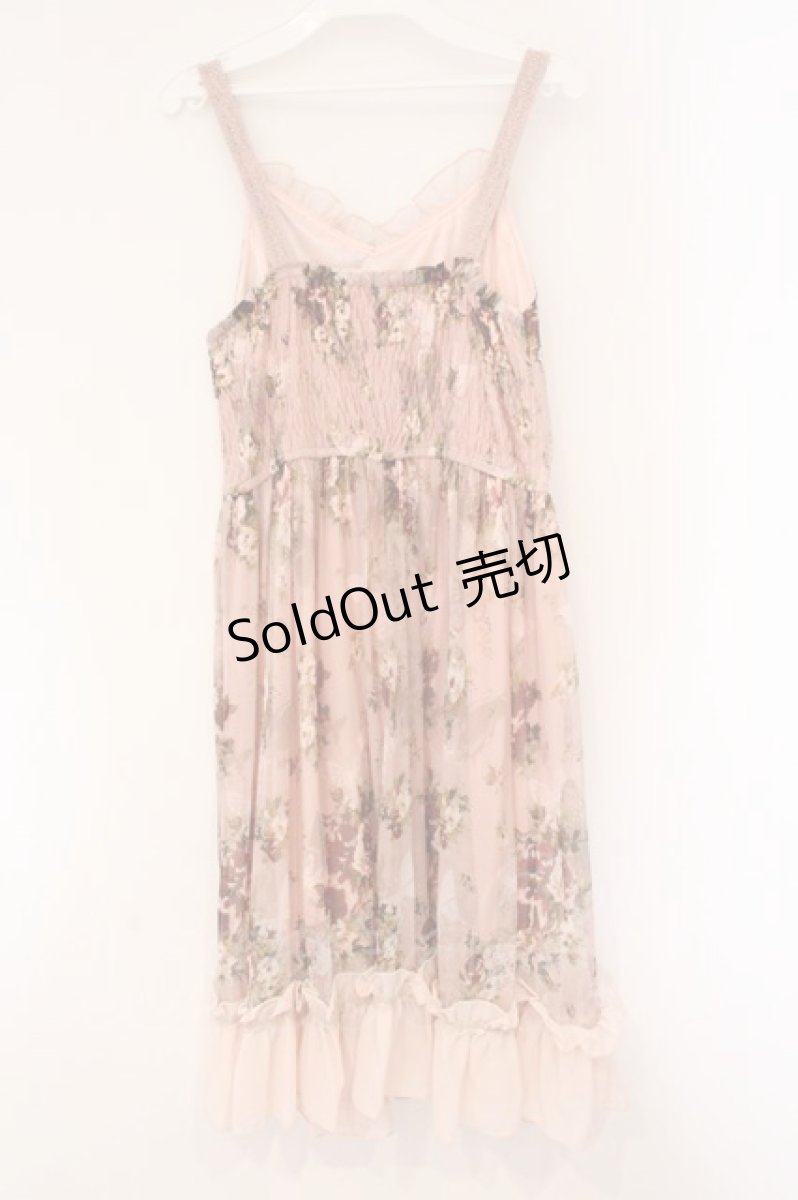 画像3: axes femme / 蝶×薔薇ワンピース  ピンク O-26-04-13-075-AX-OP-IG-OS (3)