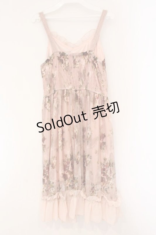 画像3: axes femme / 蝶×薔薇ワンピース  ピンク O-26-04-13-075-AX-OP-IG-OS (3)