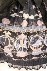 画像3: August Maiden / カルーセルジャンパースカート柄 M クロ×ネイビー O-26-04-13-009-LO-OP-IG-OS (3)