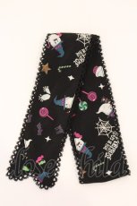 画像1: metamorphose / Sweet Spooky Nightスカーフ  クロ O-26-04-13-002-ME-ZA-IG-OS (1)