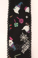 画像2: metamorphose / Sweet Spooky Nightスカーフ  クロ O-26-04-13-002-ME-ZA-IG-OS (2)
