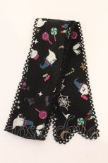 画像3: metamorphose / Sweet Spooky Nightスカーフ  クロ O-26-04-13-002-ME-ZA-IG-OS (3)