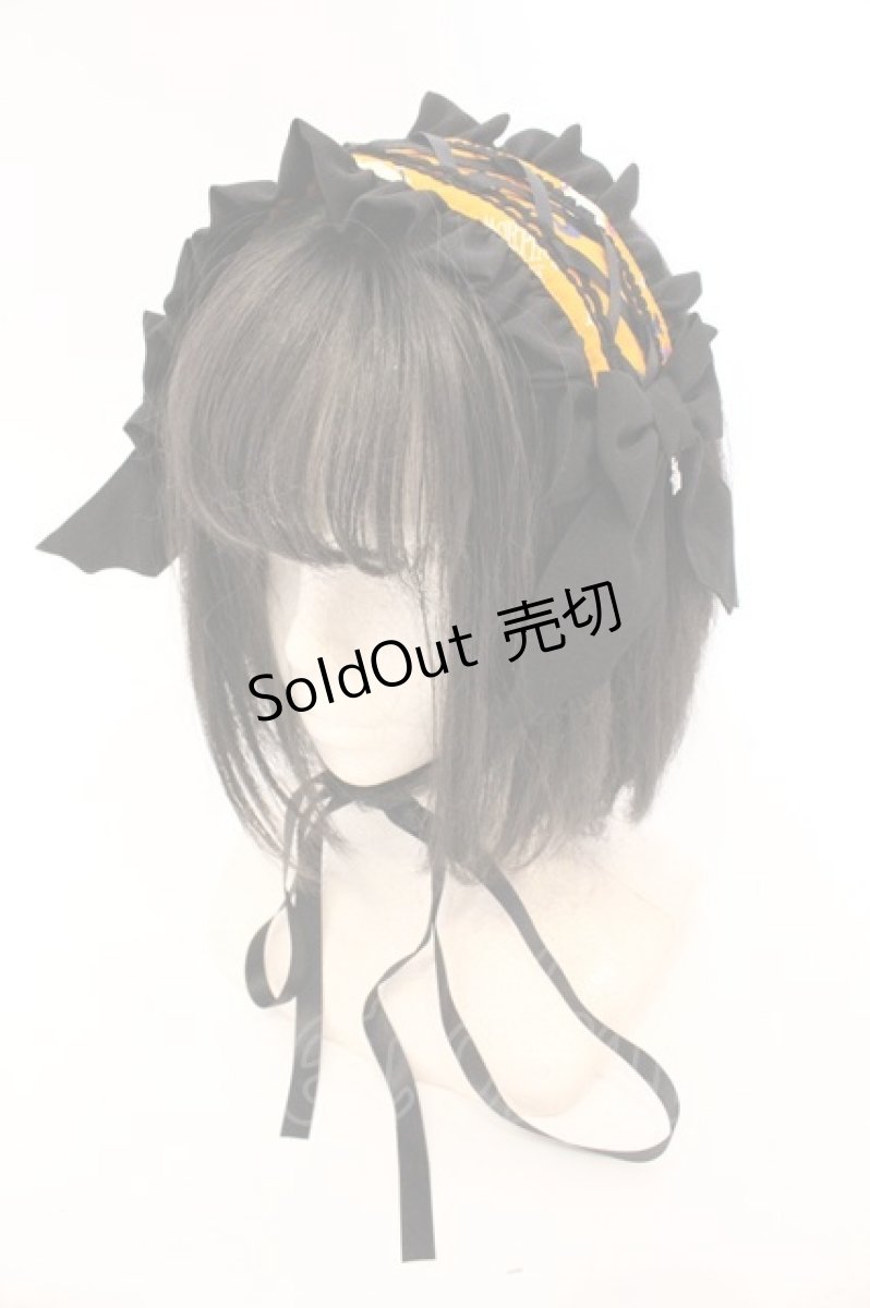 画像1: metamorphose / Sweet Spooky Nightヘッドドレス  オレンジ O-26-04-13-003-ME-AC-IG-OS (1)