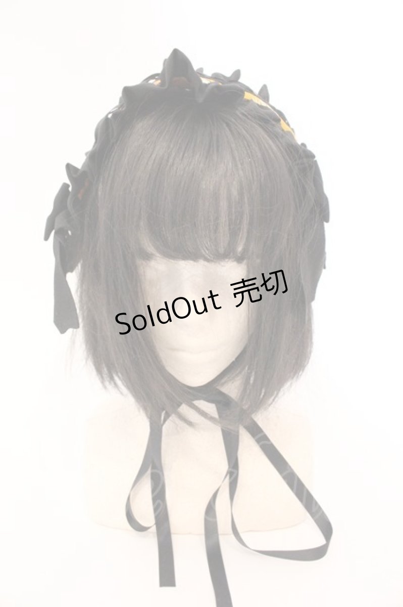 画像2: metamorphose / Sweet Spooky Nightヘッドドレス  オレンジ O-26-04-13-003-ME-AC-IG-OS (2)