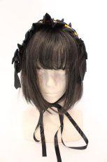 画像2: metamorphose / Sweet Spooky Nightヘッドドレス  オレンジ O-26-04-13-003-ME-AC-IG-OS (2)