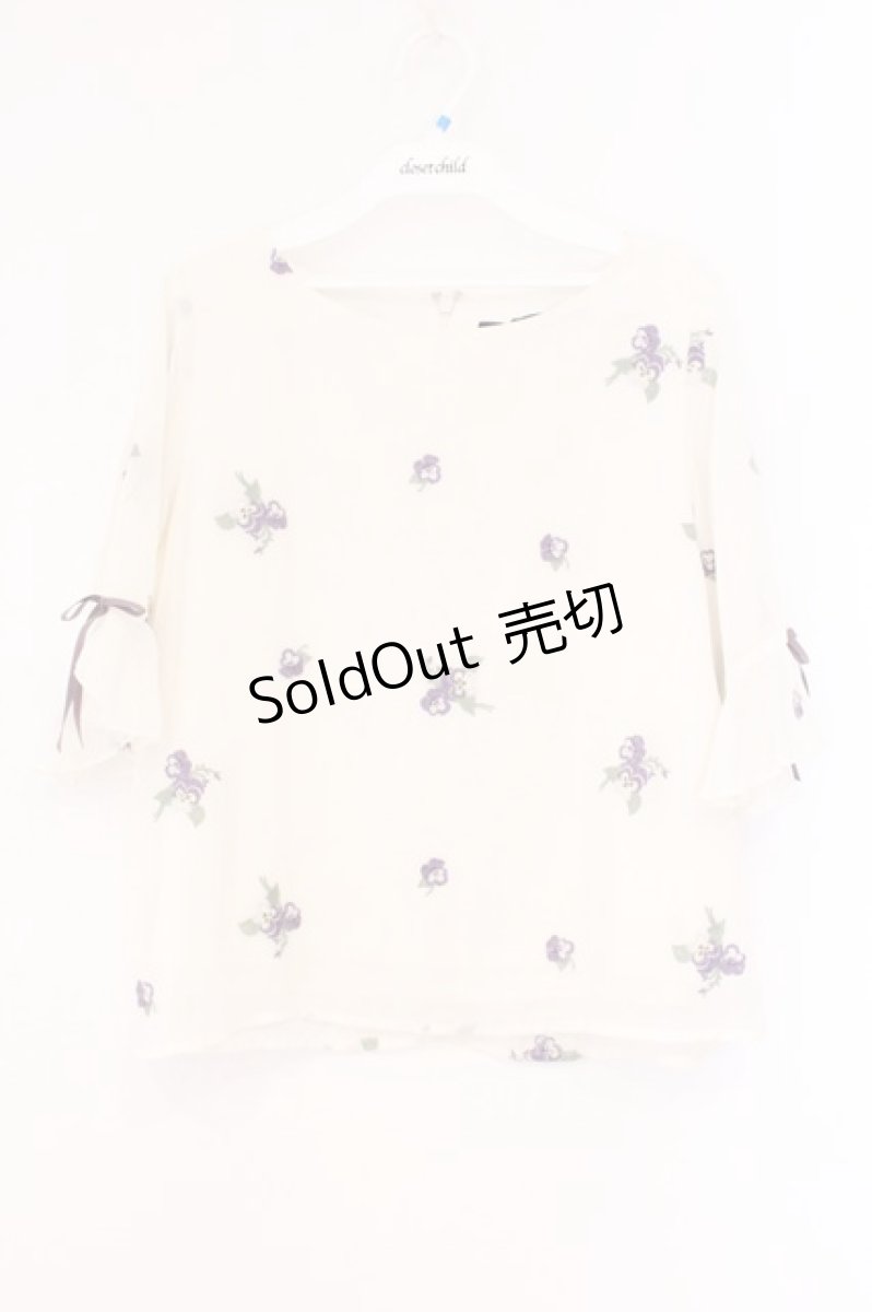 画像1: an another angelus / パンジー総刺繍ブラウス F アイボリー O-26-04-14-004-CA-BL-OW-OS (1)