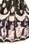 画像3: ALICE and the PIRATES / アリスのティアボトル柄ハートベルトジャンパースカート  クロ O-26-04-14-032-PA-OP-OW-OS (3)