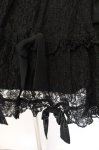 画像3: metamorphose / シフォンリボン総レースティアードジャンパースカート  クロ O-26-04-14-033-ME-OP-OW-OS (3)