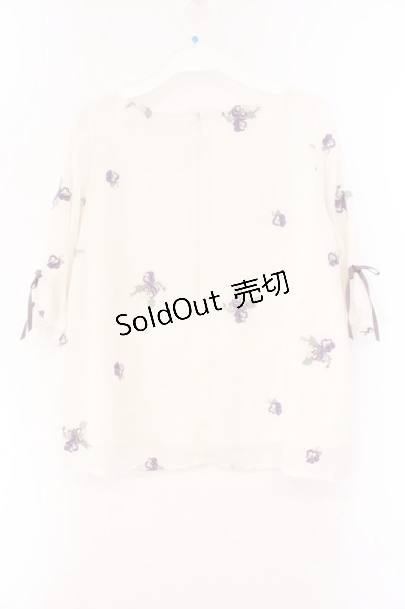 画像3: an another angelus / パンジー総刺繍ブラウス F アイボリー O-26-04-14-004-CA-BL-OW-OS (3)