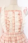 画像2: Chalmiere / タータンチェックジャンパースカート  ピンク O-26-04-14-038-0-OP-IG-OS (2)
