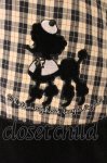 画像3: metamorphose / 探偵プードルちゃんジャンパースカート  ベージュ×クロ O-26-04-14-039-ME-OP-IG-OS (3)