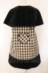 画像5: metamorphose / 探偵プードルちゃんジャンパースカート  ベージュ×クロ O-26-04-14-039-ME-OP-IG-OS (5)
