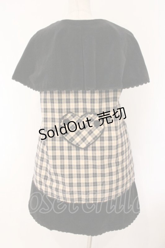 画像5: metamorphose / 探偵プードルちゃんジャンパースカート  ベージュ×クロ O-26-04-14-039-ME-OP-IG-OS (5)