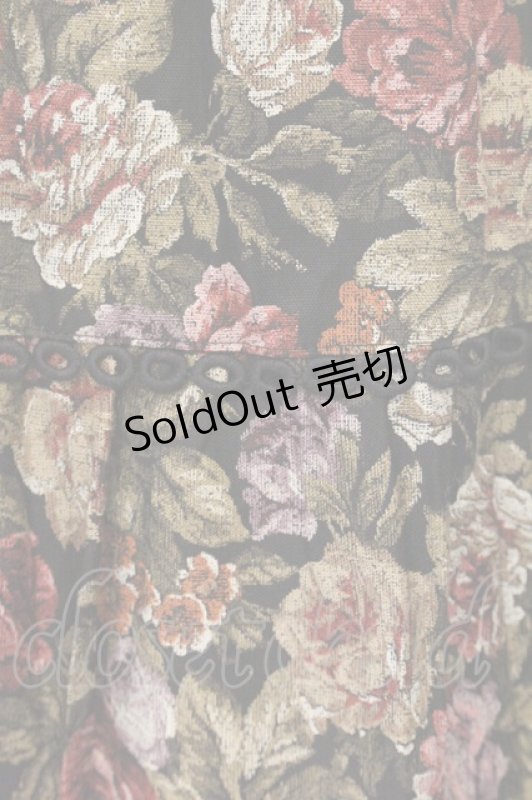 画像3: MIHO MATSUDA / ゴブランプリントキャミワンピース M ブラック系 O-26-04-14-045-GO-OP-OW-OS (3)