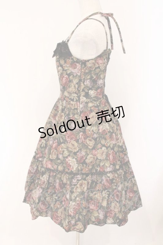 画像4: MIHO MATSUDA / ゴブランプリントキャミワンピース M ブラック系 O-26-04-14-045-GO-OP-OW-OS (4)