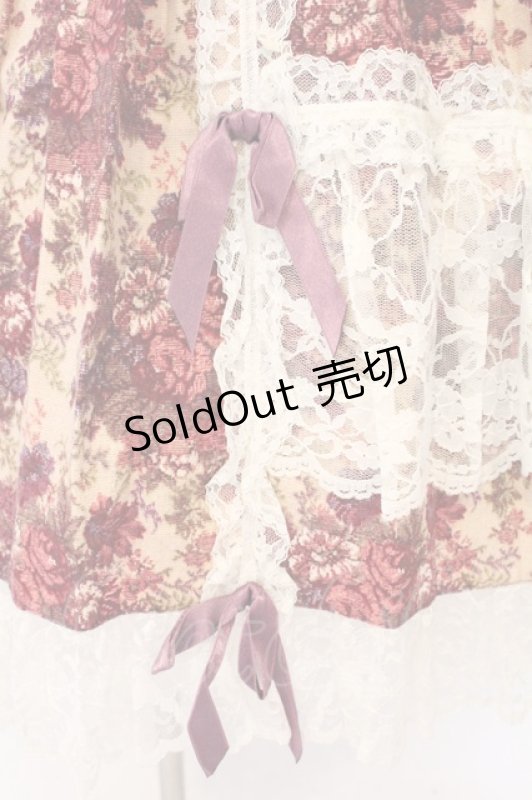 画像3: metamorphose / ゴブランプリントスカート  アカ系 O-26-04-14-047-ME-SK-OW-OS (3)