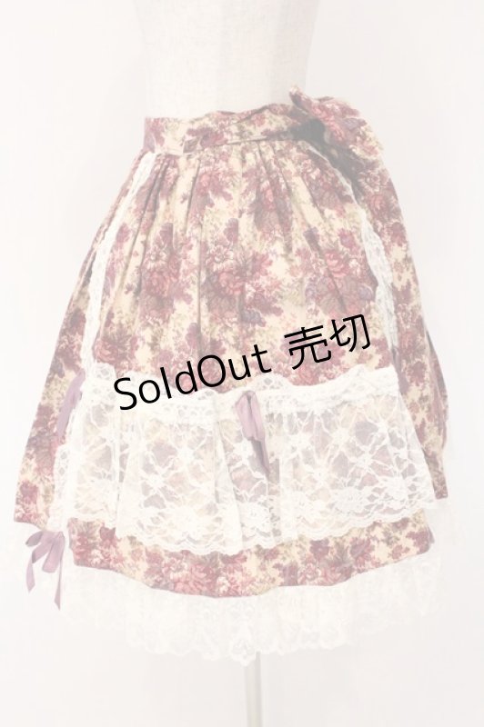 画像4: metamorphose / ゴブランプリントスカート  アカ系 O-26-04-14-047-ME-SK-OW-OS (4)