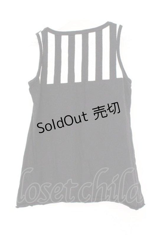 画像3: ALGONQUINS / ネクタイptタンクトップ F ブラック O-26-04-14-006-AL-TO-OW-OS (3)