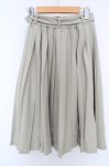 画像2: Fi.n.t / 太ベルト付きプリーツスカート F ライトグリーン O-26-04-14-1006-CA-SK-OW-OS (2)