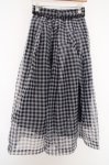 画像2: an another angelus / シアーギンガムチェックタックスカート F クロ O-26-04-14-1009-CA-SK-OW-OS (2)