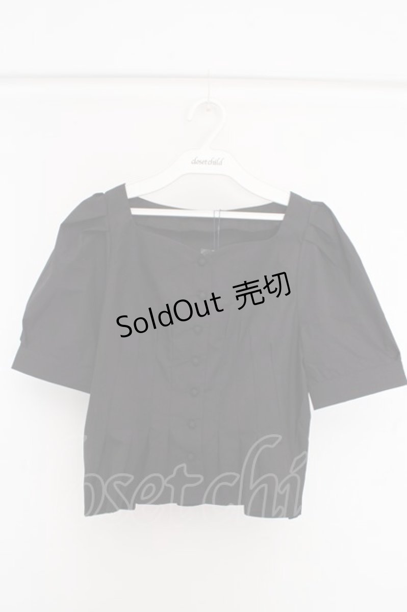 画像1: an another angelus / コルセットタックブラウス F クロ O-26-04-14-1032-CA-BL-OW-OS (1)