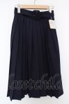 画像1: Fi.n.t / 太ベルト付きプリーツスカート F ネイビー O-26-04-14-1005-CA-SK-OW-OS (1)
