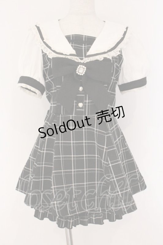 画像1: LIZ LISA / 半袖セーラーカラーセットアップ 0 クロ O-26-04-14-052-LO-OP-OW-OS (1)
