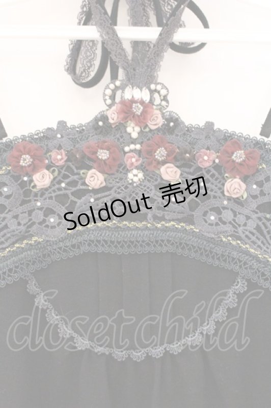 画像2: axes femme / ガーデンホルターキャミソール  クロ O-26-04-14-057-AX-TO-IG-OS (2)