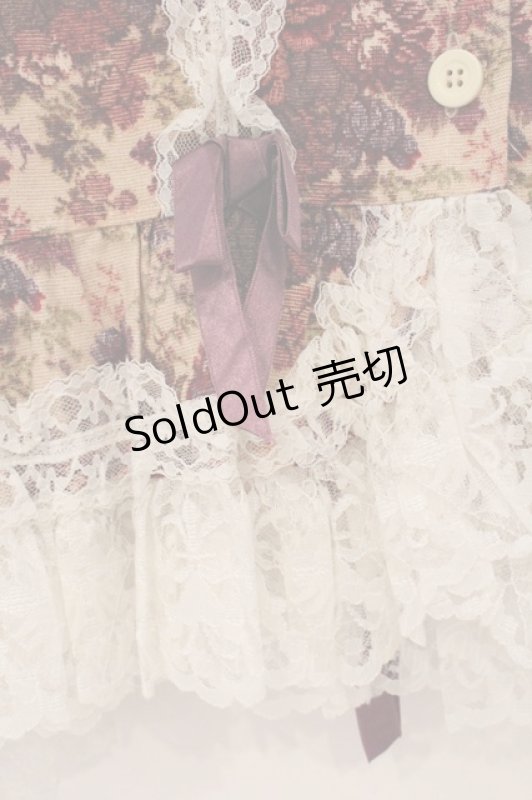 画像3: metamorphose / ゴブランプリントオーバーブラウス  アカ系 O-26-04-14-066-ME-BL-OW-OS (3)